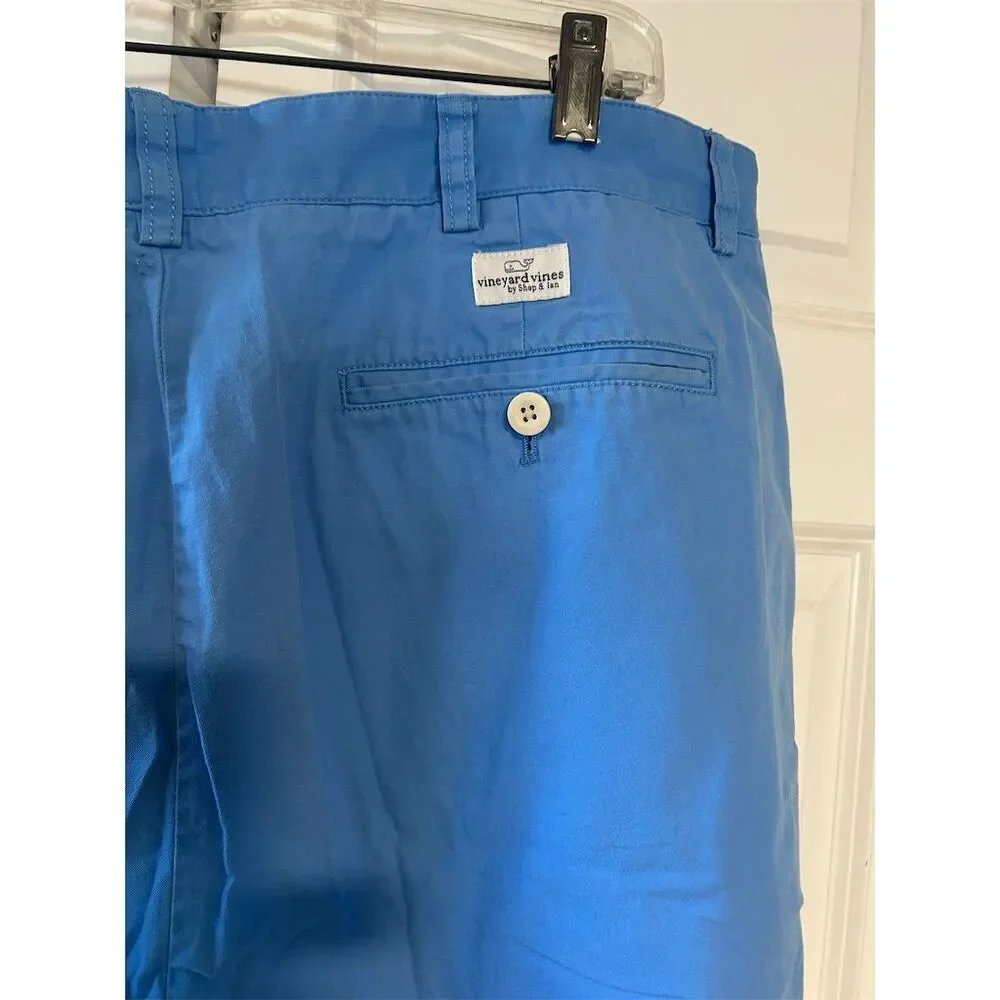 Vineyard Vines Men's Chino Club Shorts Blue Size 38 Casual